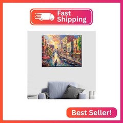 Tucocoo Venice Landscape Paint By Numbers for Adults Boat Water City View DIY Pa