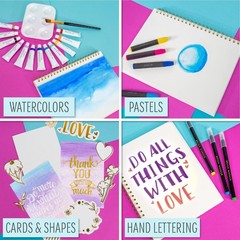DIY Designer Art Studio by Horizon Group USA, Kit Includes 40+ Art Making Ess…