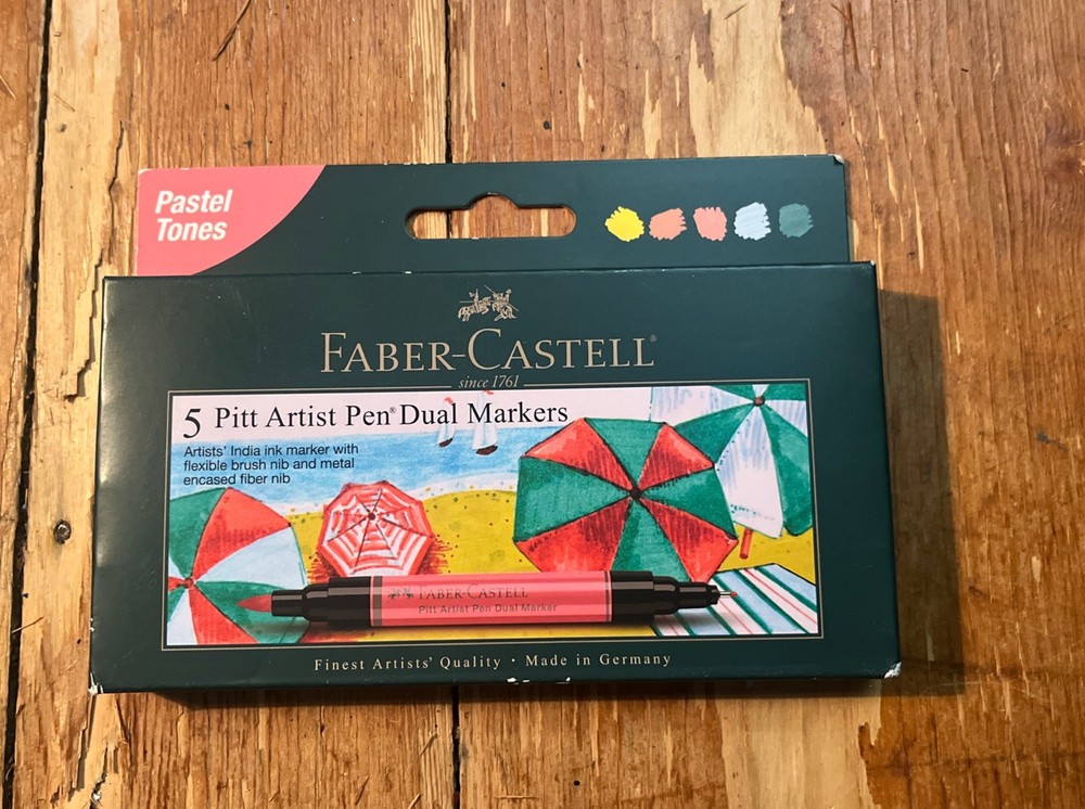 Faber-Castell Pastel Tones Pitt Artist Pen Dual Markers Artist Quality LOOK 👀