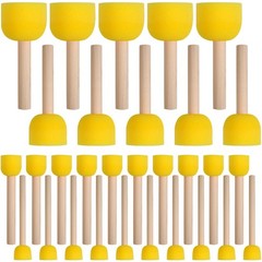 30 Pcs Round Sponges Brush Set, Round Sponge Brushes for Painting, Paint Spon…