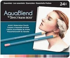 Spectrum Noir Aqua Blend Artists Watercolour Pencils Essentials 24 Pack – ART