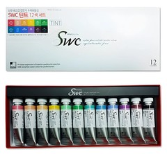 SHINHAN SWC Tint Premium Professional Artist Grade Watercolor Paint 12color 15ml
