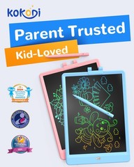 Kokodi Lcd Writing Tablet Gifts For 3 Years Old Boys And Girls10 Inch Colorful