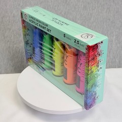 The Supply Lines 5 Piece Neon Acrylic Paint Set 2.5oz Tubes Fluorescent 003-6794