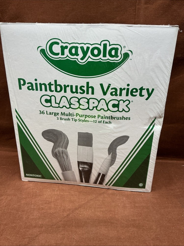 Crayola Paintbrush Variety Classpack (36ct), School Art Supplies for Kids