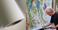 Digital Printable Poly-Cotton Canvas Waterproof Semi-Matte 54″ 60″x100ft. Roll