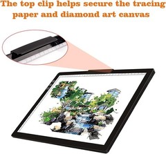 Rechargeable A4 LED Light Pad with Padded Case, 6 Brightness Levels, Type-C, …