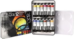 QoR Introductory 12 Set by GOLDEN, 12 x 5 2.03 Fl Oz (Pack of 1), Multicolor