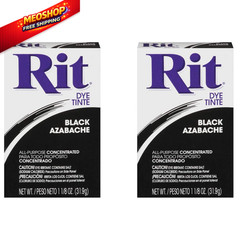 Rit All-Purpose Powder Dye, Black (2 pack) 2 pack,