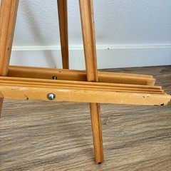 Vtg Anco Bilt Portable Tabletop Easels Set of 2 Wood Stand Artist Display MCM