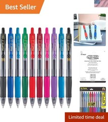 Long-Lasting G2 Gel Ink Pens – Assorted Colors, 1.0mm Bold for School & Office