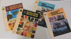 Lot 4 Art of Drawing Grumbacher Library Acrylic Color Mixing Oil Painting & More