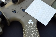 2PACK Camouflage EasyPeel Spray Paint Cerakote Camo Gun Model Stencil MICRO HEX