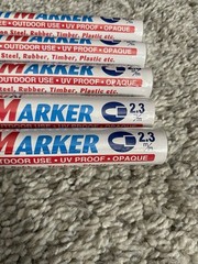 Lot Of 5 Artline 400XF EK-400XF Paint Marker 2.3mm Bullet Point NEW Seald Purple