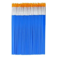 50 Pcs Fine Tip Paint Brushes,Small Brush Bulk for Detail Painting, Blue