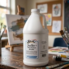 Sax True Flow Heavy Body Acrylic Paint, 1/2 Gallon, Titanium White – 439301, …
