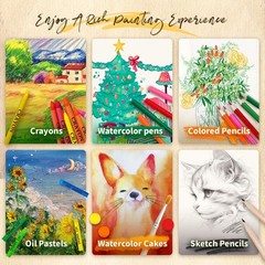 Art Supplies Kit for Kids Ages 5-12, 184-Pack Art Case Coloring Set, Drawing …