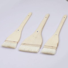 Hake Brushes 1 Inch Soft White Wool Watercolor Acrylic Pottery Painting 8 Pack