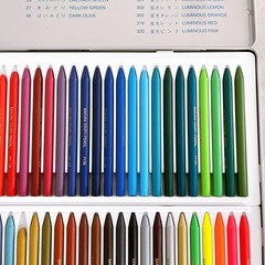 Sakura Cray-Pas Coupy Pencil 60 colors with can case, sharpener, eraser included