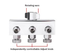 NEOECO Airbrush Hose 3 Splitter Adapter