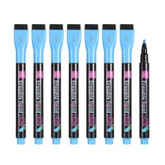 Magnetic Liquid Chalk Markers, 8Pcs Whiteboard Markers with Dry Eraser, Blue