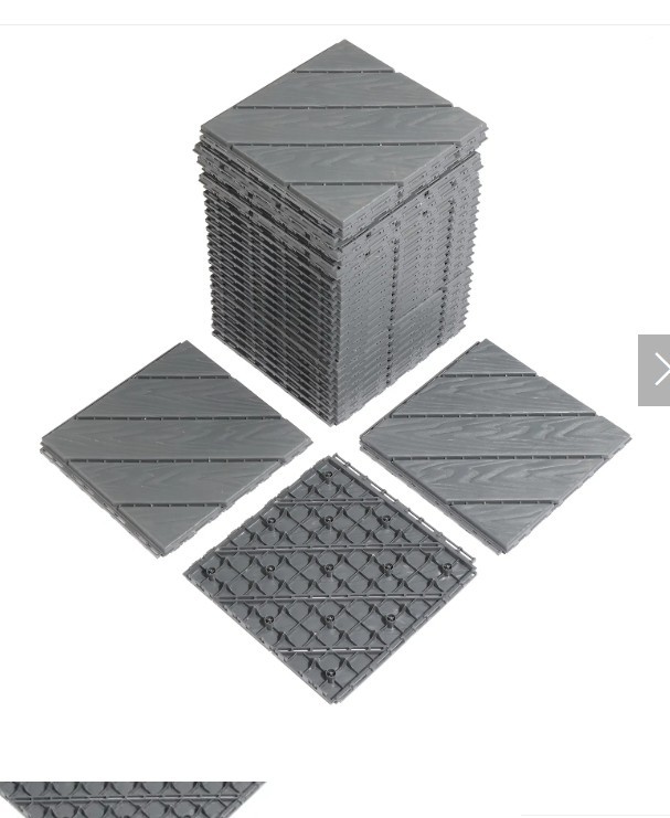 Plastic Interlocking Deck Tiles, 27 Pack, 11.8″x11.8″ Waterproof Flooring Tiles
