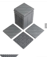 Plastic Interlocking Deck Tiles, 27 Pack, 11.8″x11.8″ Waterproof Flooring Tiles