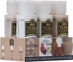 Plaid FolkArt Terra Cotta Acrylic Paint Set 6/Pkg