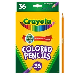 Colored Pencils (36ct) Kids Pencil Set Pre Sharpened Coloring Book Pencils for
