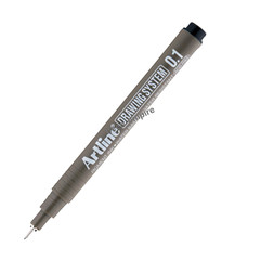 3/4/6PCS Artline DRAWING SYSTEM Technical Drawing Black Pen 0.03-0.8mm Set Art