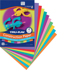 Tru-Ray Construction Paper, 10 Vibrant Colors, 9″ X 12″, 50 Sheets