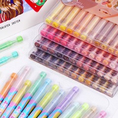 Guangna Acrylic Paint Markers 12 Colors, Skin Tone Series Set with Soft Brush Ti