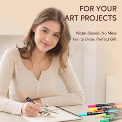 Pagather 72 Colors Acrylic Paint Markers, Dual Tip with Fine Tip and Brush Tip P