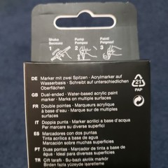 Faber-Castell Black Edition Shake and Paint Acrylic Markers Black & White