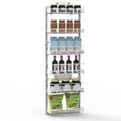 Over The Door Pantry Organizer 6-Tier Pantry Door Organizer Carbon Steel 110LBS