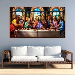5D DIY Diamond Painting Kit Last Supper Full Drill Art Wall Decor 28×16 In