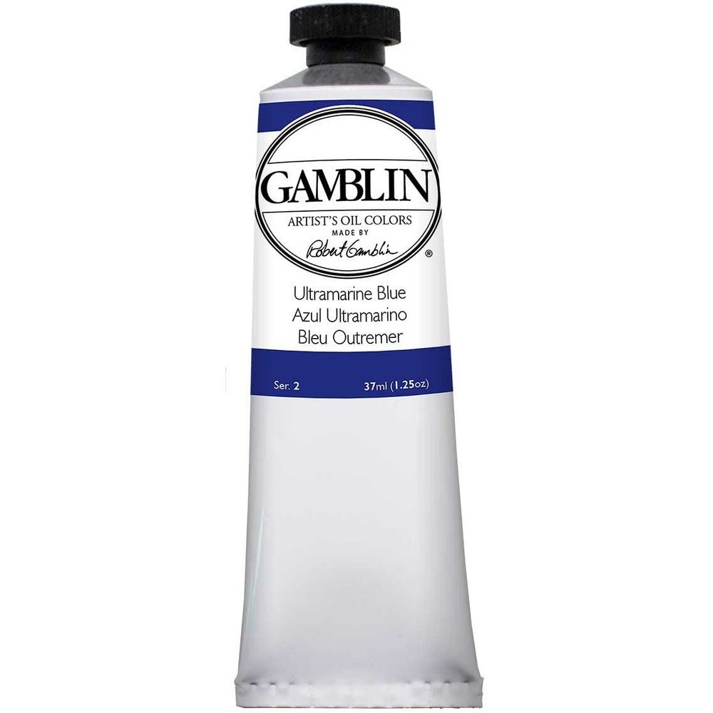 Gamblin Artist’s Oil Colors ultramarine blue 37 ml 1.3 Fl Oz (Pack of 1), Blue