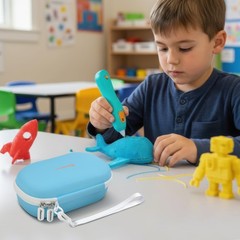Case with 3Doodler Start+ Essentials (2024,2023), 3D Pen Set Storage with 4-P…