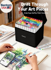 262 Colors Alcohol Markers with Free App, Chisel & Fine Tip Alcohol-Based Marker