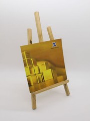 Wood Easel for Countertop Use, Standard Tripod Design, 7.5 x 16.5 – Natural 1946