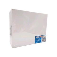 Blank White Cotton Canvas Panel Boards 8″x10″ 48-Pack Art Supply