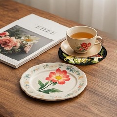 EWJRNSF 6 PCS 5D Diamond Painting Coasters 3.94*3.94inches, A1 6PCS Mushroom