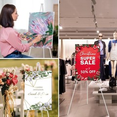 63″ Easel Stand for Wedding Signs, Posters, Portable Artist Easel for Paintin…