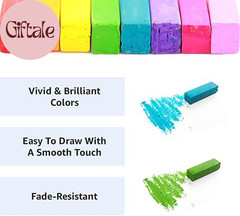 Soft Pastel Set – 64 Vibrant Colors for Artists | Smooth & Blendable | Square Sh