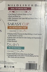 Zebra Mildliners – Sarasa Pens Blen Retractable Pens – Goal Planning Set 18ct.