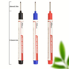 10Pcs/Set Multi-Purpose 20Mm Deep Hole Long Nib Head Marker for Metal Perforatin