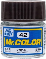 Mr. Hobby C42 Mr. Color Semi Gloss Mahogany Lacquer Paint 10ml – US