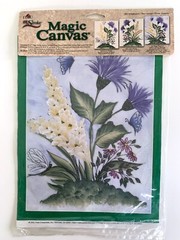 Plaid One Stroke Magic Canvas Preprinted Painting Canvas 1805 Wildflowers 8 x 10
