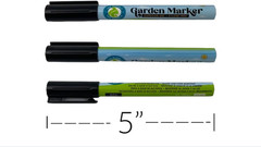 2 Pack Garden Marker Pen Permanent Markers Black (UV Fade Resistant Marker Pens