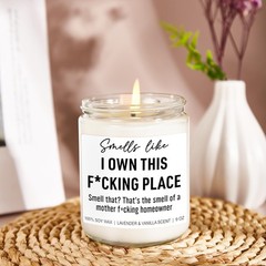 Younift Funny Scented Candle, House 2.75 inches (W) x 3.5 (H), White